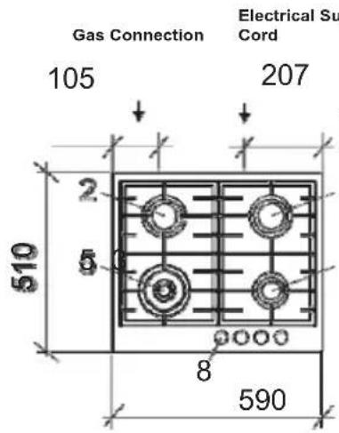 OMEGA OCG75FXB - Replacing the power supply cable - 12