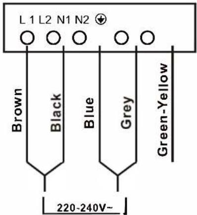 Technika 2RSS-5 - Connecting the cooktop to the mains power supply - 4