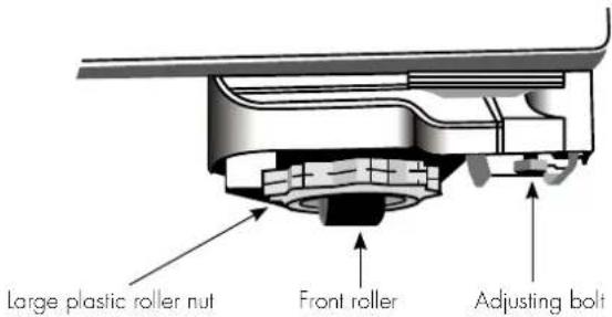 Large plastic roller nut Front roller Adjusting bolt