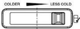 WESTINGHOUSE WTB3400PB - REFRIGERATOR TEMPERATURE ADJUSTMENT - 1