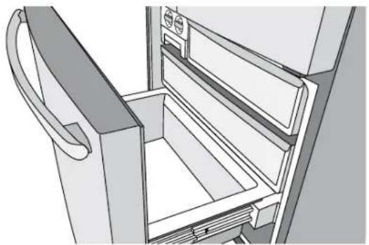 WESTINGHOUSE WBE4502WC - Freezer bottom bin - 1