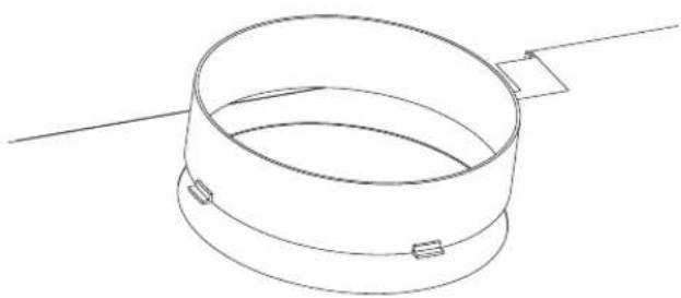 WESTINGHOUSE WRH908IK - Fixing duct spigot - 1