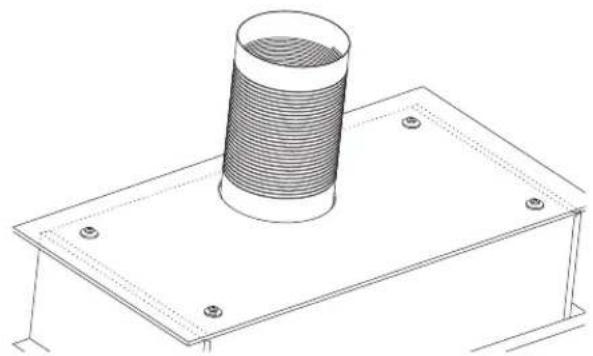 WESTINGHOUSE WRH908IK - Fixing flue pipe - 1