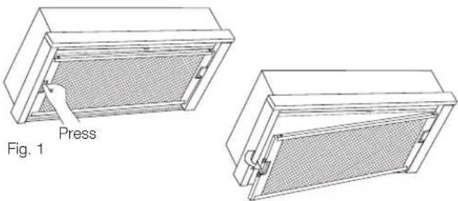 WESTINGHOUSE WRH908IK - Remove filters for cleaning - 1