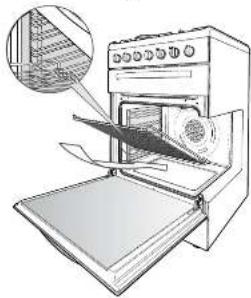 WESTINGHOUSE GSP625S - SIDE RACKS (SHELF SUPPORT) - 2