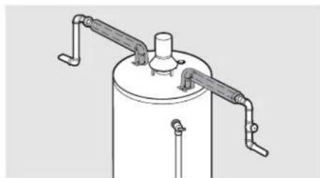 HOTPOINT HG40T01AQJ00 - Hot and Cold Pipe Insulation Installation - 2