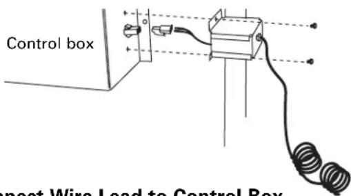 GE Profile JVB37HCC - Connect Raise/Lower Wire Lead to Wire Box - 1