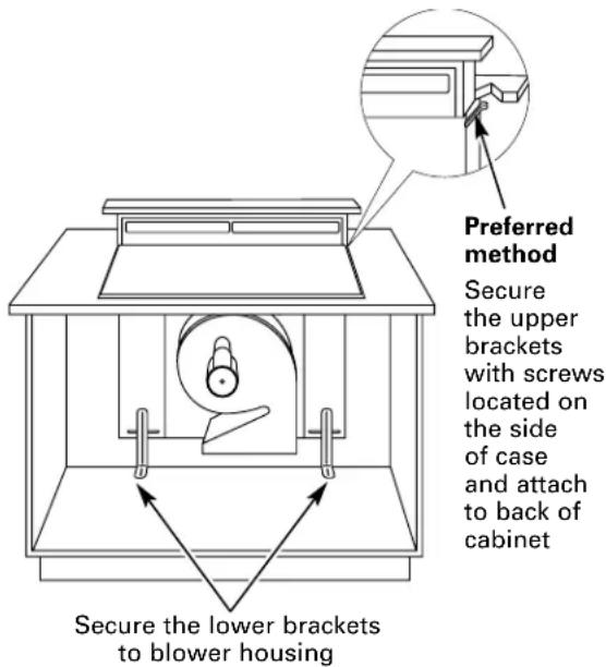 GE Profile JVB67ACC - To Locate the Ductwork Holes in the Cabinet Floor or Side Walls - 1
