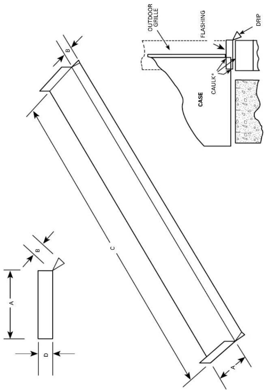 GE AZ25E09E3B - METAL CASE EXTENSION FOR WALLS DEEPER THAN 13-1/8" (11-1/8" WITH SUB-BASE) FIELD FABRICATED - GE RECOMMENDS THE USE OF ONE OF THE DEEPER RAB71 WALL CASES OFFERED AS SPECIAL ORDER ITEMS. SEE PAGE 29. - 4