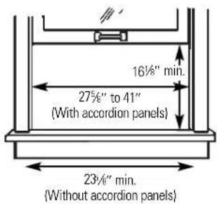 GE ASM08FC - Window Requirements - 2
