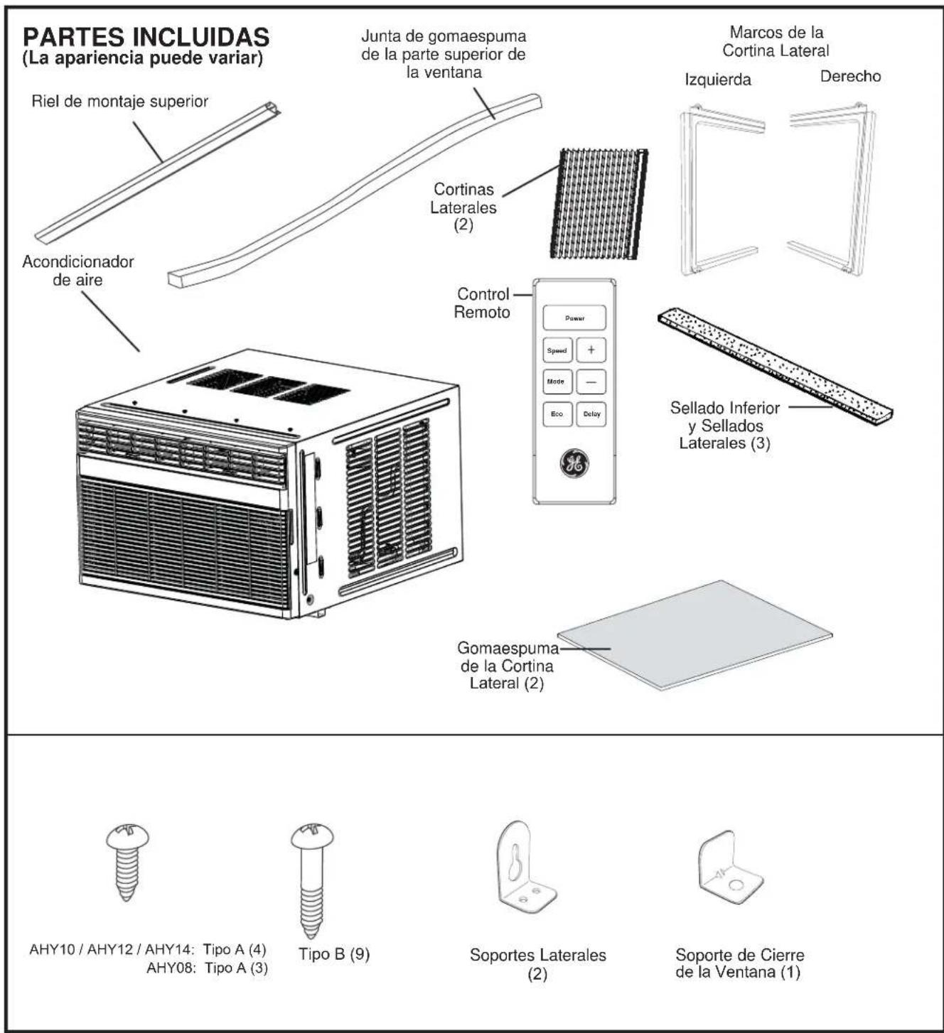 GE AHEK08AC - Instrucciones de instalación - 1