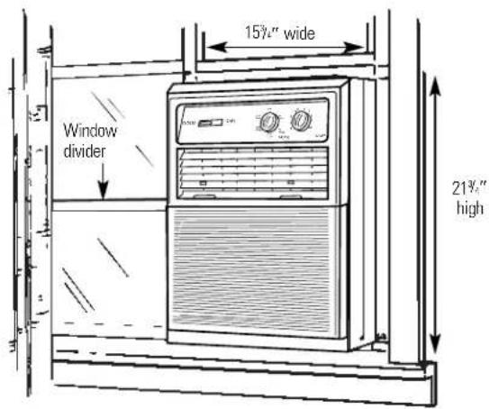 GE AVX08FC - Prepare the Window - 1