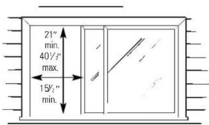 GE AVX08FC - Window Requirements - 1
