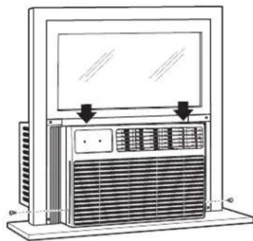 GE AEE08AK - INSTALL THE AIR CONDITIONER IN THE CASE (CONT.) - 2