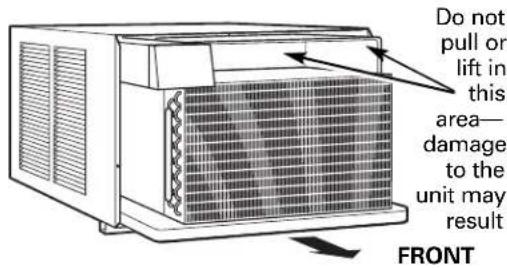 GE AEE08AK - ③ REMOVE THE AIR CONDITIONER FROM THE CASE - 6