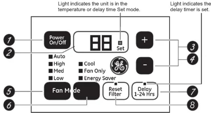 GE AEL18DX - Controls - 1
