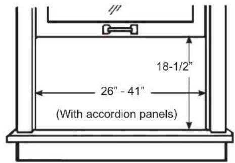 GE AEL18DX - WINDOW REQUIREMENTS - 1