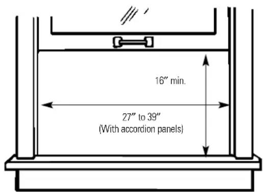 GE AGQ10AA - ① WINDOW REQUIREMENTS - 2