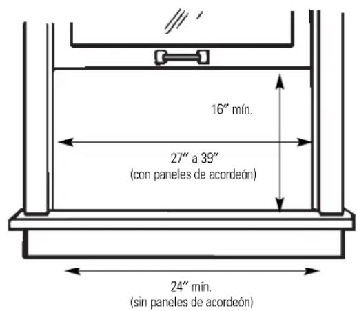 GE AGQ12AJ - ① REQUISITOS PARA LA VENTANA - 1