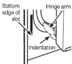 GE JT5000BLTS - To replace the door: - 4