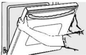 GE Profile PK956BMBB - To clean the outside of the door: - 2