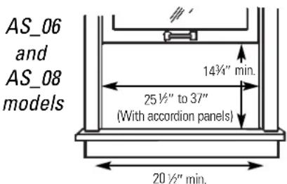GE ASV10AB - Window Requirements - 1