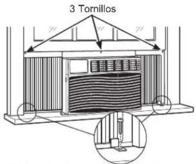 GE AEF08LY - ⑥ INSTALE EL ACONDICIONADOR DE AIRE EN LA VENTANA - 1