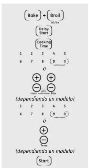 GE JTP70BMBB - Cómo configurar el horneado/asado regular - 1