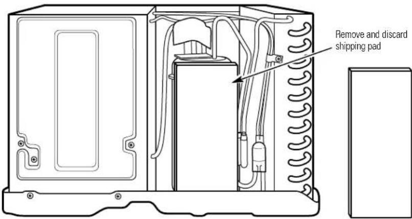 GE AKV06LA - Remove the Shipping Pad - 1