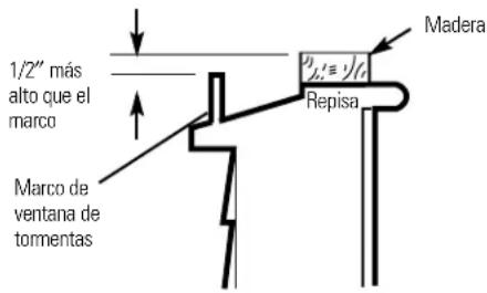 GE AKV06LA - Requisitos de una ventana de tormentas - 1