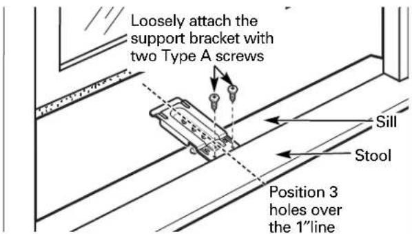 GE AGP07LH - INSTALL THE SUPPORT BRACKET - 2