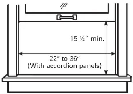 GE AEW06LS - WINDOW REQUIREMENTS - 1