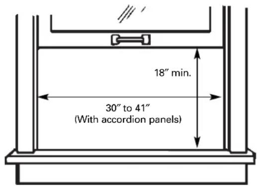 GE AEW24DL - ① WINDOW REQUIREMENTS - 1