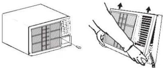 GE AEW24DL - Grille Frame Removal (if necessary for coil cleaning) - 1