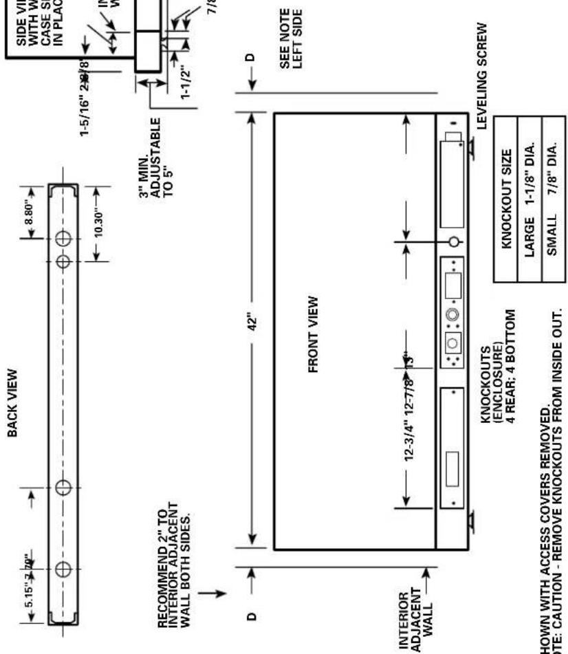 GE AZ35H12E5C - METAL CASE EXTENSION FOR WALLS DEEPER THAN 13-1/8" (11-1/8" WITH SUB-BASE) FIELD FABRICATED - GE RECOMMENDS THE USE OF ONE OF THE DEEPER RAB71 WALL CASES OFFERED AS SPECIAL ORDER ITEMS. SEE PAGE 29. - 4