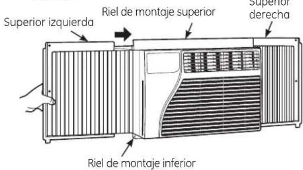 GE AET05LT - PEGUE LA BANDA DE SELLADO DEL RIEL DE MONTAJE SUPERIOR - 5