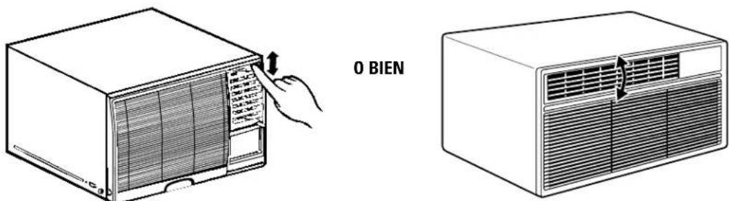 GE Profile ASM12DB - Dirección del aire—Hacia arriba y hacia abajo (en algunos modelos) - 1