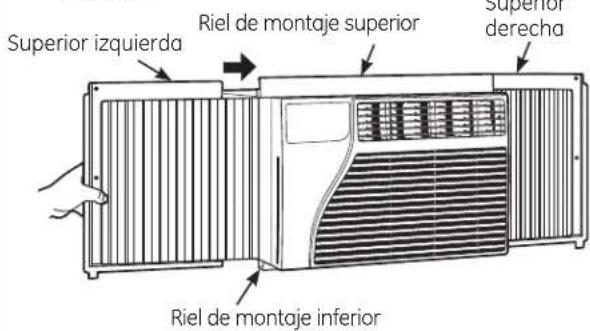 GE AEV05LT - PEGUE LA BANDA DE SELLADO DEL RIEL DE MONTAJE SUPERIOR - 5