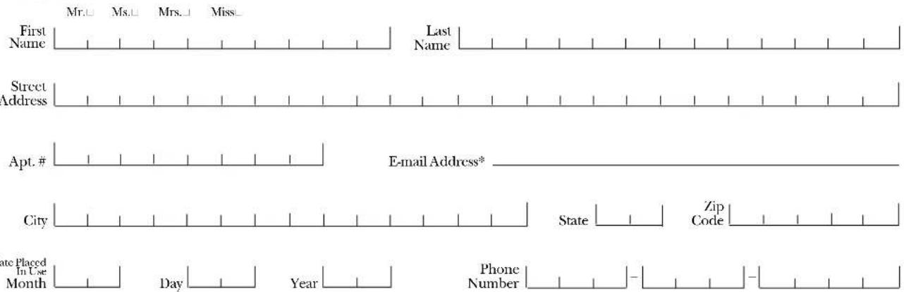 GE JGGR24LPDBB - Consumer Product Ownership Registration - 2