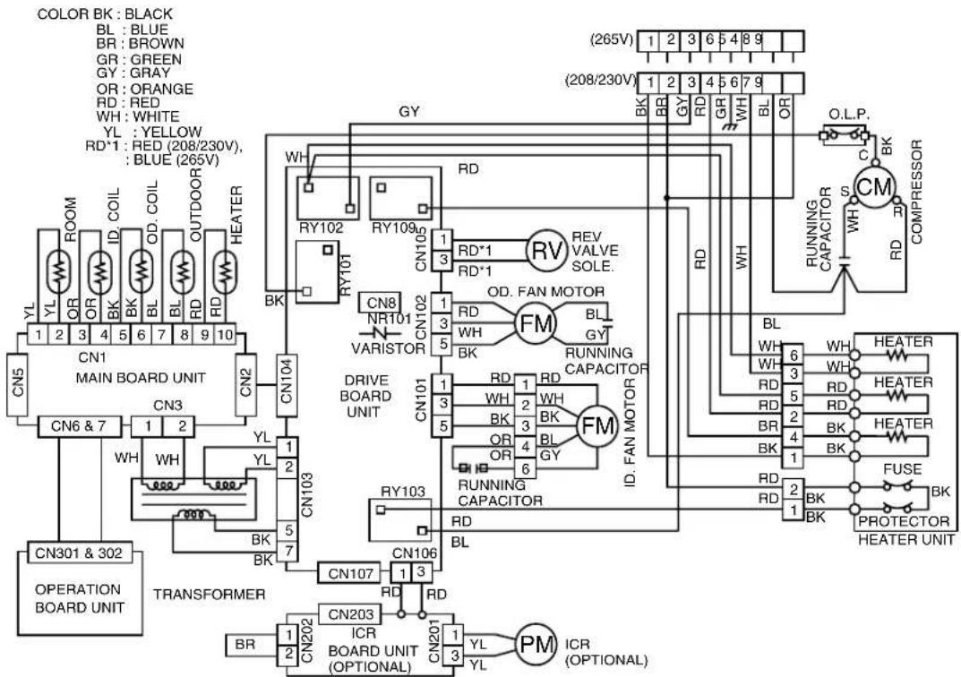 GE AZ29E07DAP - Typical 5800 Series Wiring Diagram - 1