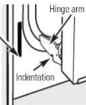 GE JKP55CMCC - To replace the door: - 2