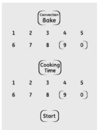 GE JKP55CMCC - Uso de las características cronometradas para cocinar por convección. - 1