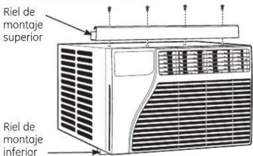 GE AEV05LV - PEGUE LA BANDA DE SELLADO DEL RIEL DE MONTAJE SUPERIOR - 2