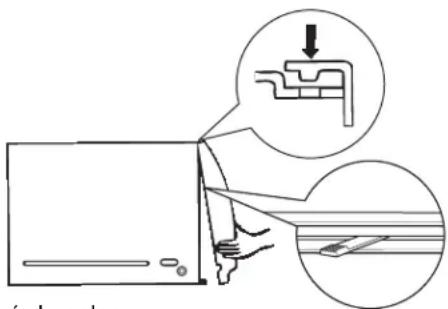 GE ASQ28DL - ⑧ INSTALE EL SOPORTE DE SEGURIDAD Y EL EMPAQUE SUPERIOR DE ESPUMA DE LA VENTANA - 4
