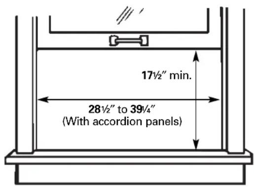 GE ASM14AK - ① WINDOW REQUIREMENTS - 1