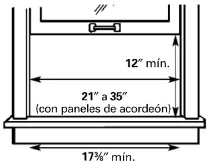GE AGT05LH - ① REQUISITOS PARA LA VENTANA - 1