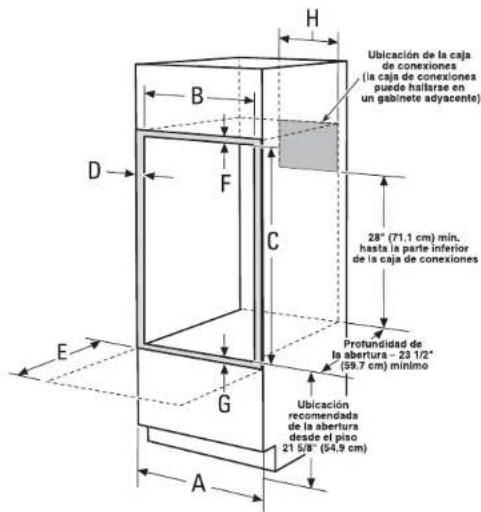 GE Profile PK7000BLTS - D ESPACIO PARA HORNOS COMBINADOS (CON HORNO MICROONDAS SUPERIOR) - 1