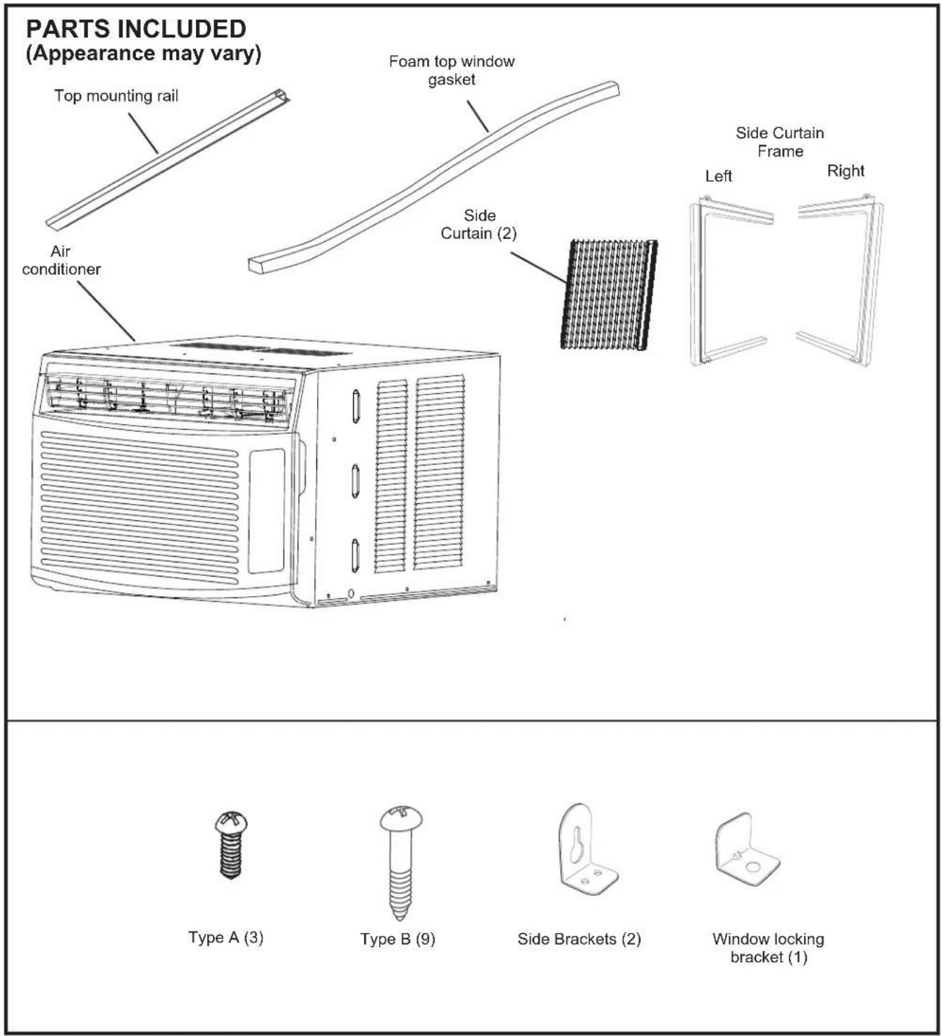 GE AHR05LW - Installation Instructions - 1