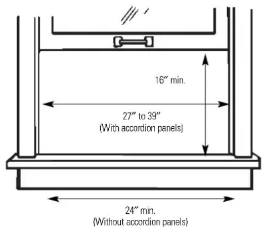GE AGM10AH - ① WINDOW REQUIREMENTS - 2