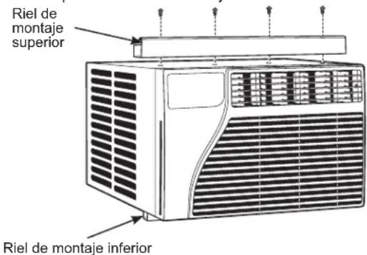 GE AEH06LX - PEGUE LA BANDA DE SELLADO DEL RIEL DE MONTAJE SUPERIOR - 3